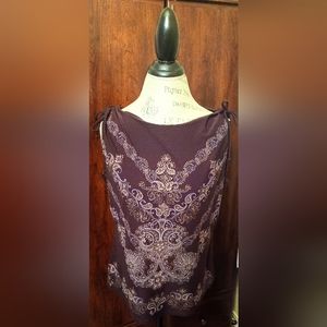 Perception Brown Jeweled Blouse